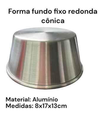 Imagem de FORMA REDONDA CONICA PARA BOLO 13x8x17CM