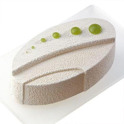 Imagem de Forma Semifredo Gourmet Sobremesa Oval 2 Moldes Martellato