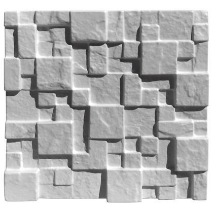 Imagem de Forma Silicone Gesso Parede 3D - Mosaico