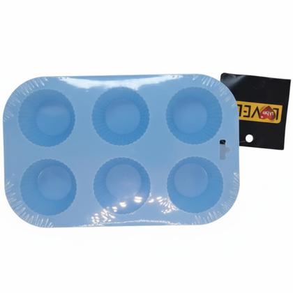 Imagem de Forma Siliconeflexível Bpa Free Desenforma Fácil Lovely Vibe COR:AZUL