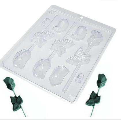 Imagem de Forma simples para chocolate Rosa Pirulito Bwb 22