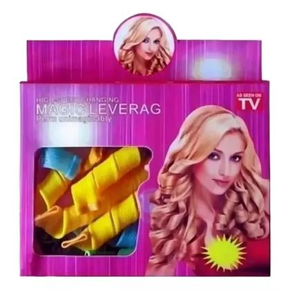 Imagem de Formador De Cachos Bobs Magicos Leverag Modelador Manual com 18 Rolinhos para Cabelo Maleavel