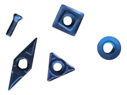 Imagem de Formão goiva reto para tornear madeira com 4 insertos substituíveis