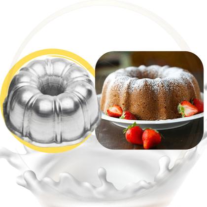 Imagem de Formas Alumínio Premium Bolo, Pudim, Tort Suíça 2+1(20x8cm)