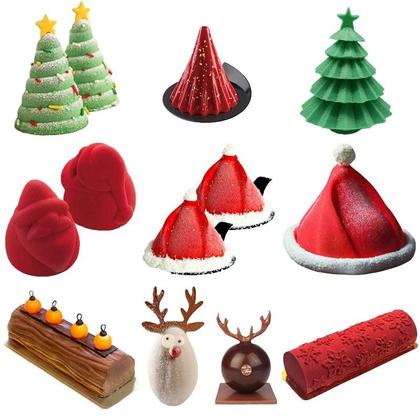 Imagem de Formas De Silicone Floco De Neve Para Bolo De Natal E Mousse De Chocolate - Utensílios De Cozinha