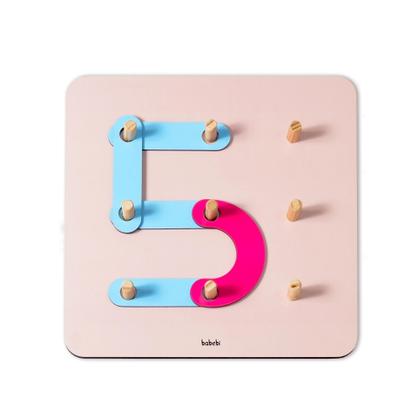 Imagem de Formas mágicas - Brinquedo De Encaixe Letras, Números e Figuras - Babebi