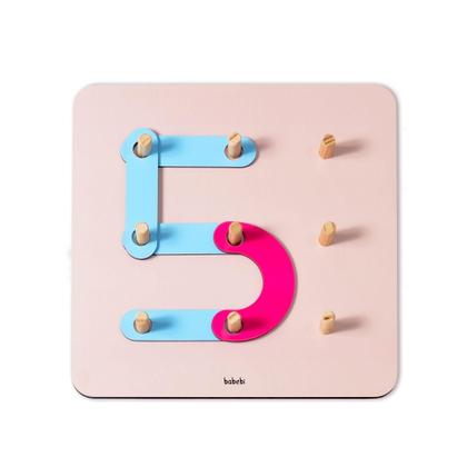 Imagem de Formas mágicas - Brinquedo De Encaixe Letras, Números e Figuras - Babebi