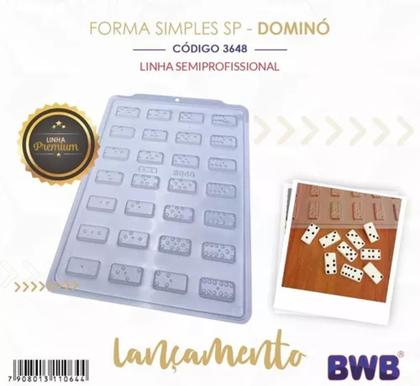 Imagem de Formas Simples para chocolate Dominó Bwb Cod : 3648