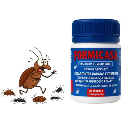 Imagem de Formicasa Mata Baratas Formigas Insetos Aniquila Ninho Baraticida Natural