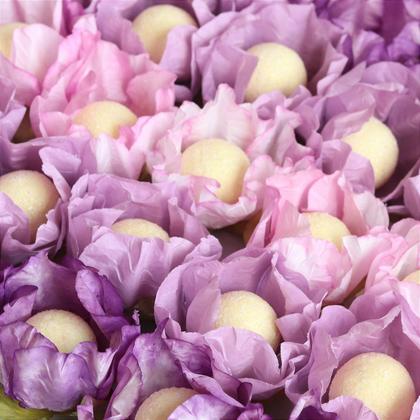 Imagem de Forminha para Doces Finos - Tulipa - Tons Pin Art - Vinho/Cassis/Lilas - 25 unidades - Maxiformas - Rizzo