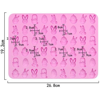 Imagem de Forminha Silicone Para Balinhas De Gelatina Páscoa