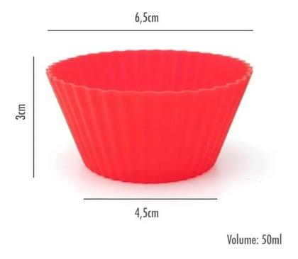 Imagem de Forminhas De Silicone Para Muffin Cupcake Pão Com 24 Peças