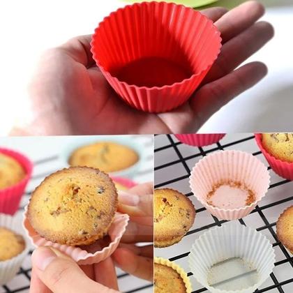 Imagem de Forminhas De Silicone Para Muffin Cupcake Pão Com 24 Peças