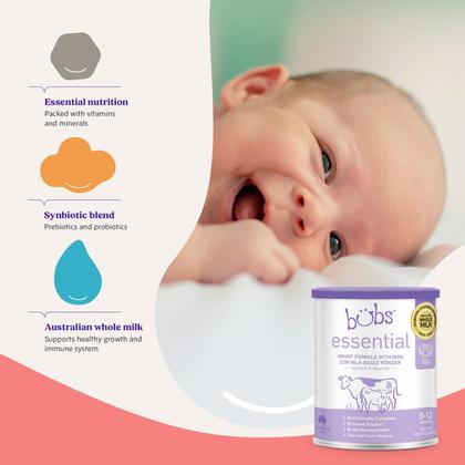 Fórmula Infantil Aussie Bubs Essential com Ferro (0-12 Meses