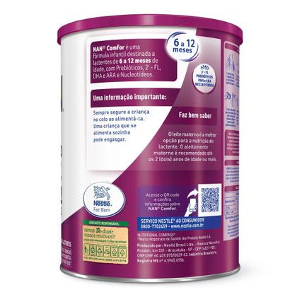 Imagem de Fórmula Infantil NAN Comfor HMO de 6 a 12 meses 800g