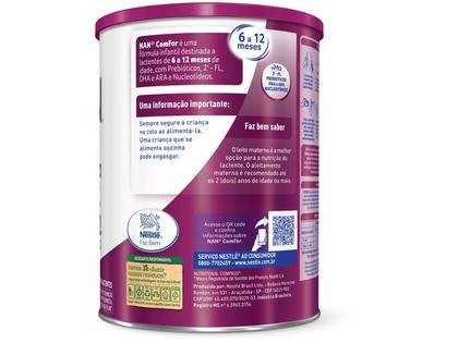 Fórmula Infantil Nestlé Leite Comfor 2 NAN - 800g Imagem de Fórmula Infantil Nestlé Leite Comfor 2 NAN
