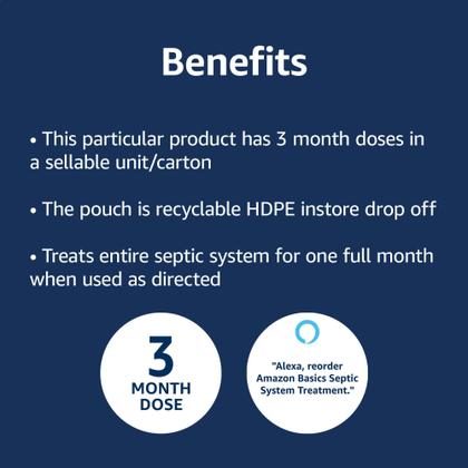 Imagem de Fornecimento de 3 meses para tratamento séptico Amazon Basics 29,4 onças x 2