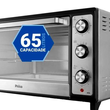 Imagem de Forno 65L Philco Eletrico Dourador - 106101008 Preto 110 VOLTS