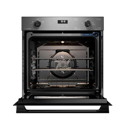 Imagem de Forno a Gás de Embutir Electrolux Efficient com 80 Litros de Capacidade, Grill e Painel Full Touch Cinza - OE8GF