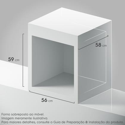 Imagem de Forno a Gás de Embutir Electrolux Efficient com 80 Litros de Capacidade, Grill e Painel Full Touch Preto - OE8GH