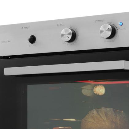 Imagem de Forno a Gás de Embutir Fischer Infinity 78L com Grill Inox