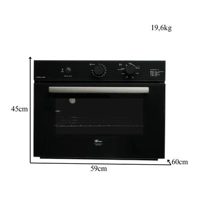 Imagem de Forno a Gás Embutir Infinity 50l 127v Preto C/ Grill Fischer