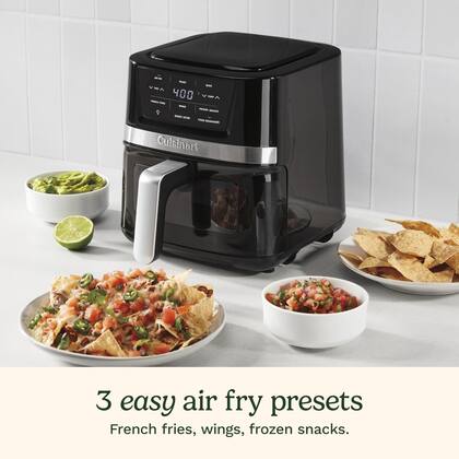 Imagem de Forno Air Fryer Cuisinart AIR-80 2.6L preto e aço inoxidável