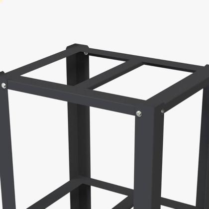 Imagem de Forno Convector Venâncio Smart Basic 4 Esteiras com Corpo Preto e Painel Inox 127V Com Cavalete