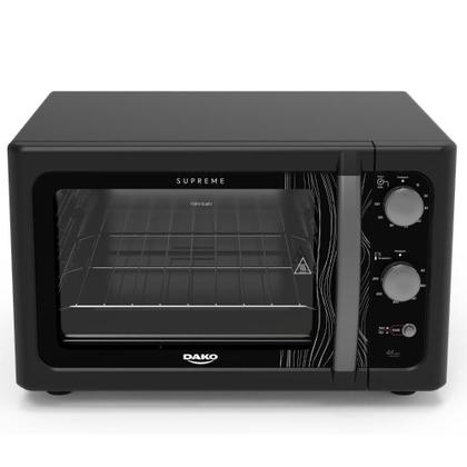 Imagem de Forno de Bancada Elétrico Supreme Preto 44L Dako 220v