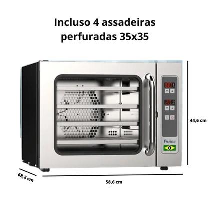 Imagem de Forno De Convecção Eletrico Miniconv Inox SV 220V Pratica