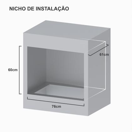 Imagem de Forno de embutir a gas 90l cristallo giii gas glp 220v