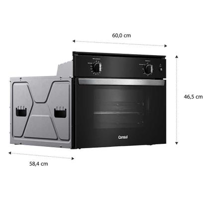 Imagem de Forno de Embutir COB47BE Elétrico 47L com Timer Autodesligamento e Grill Consul