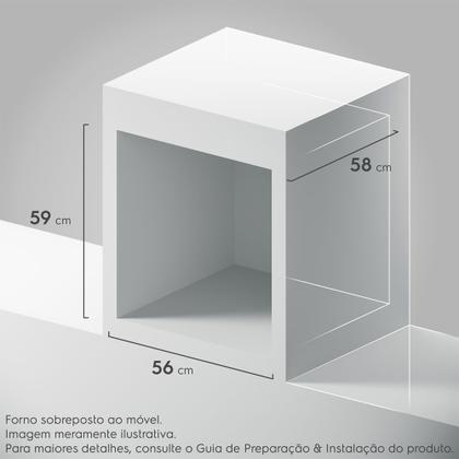 Imagem de Forno de Embutir Electrolux Elétrico 80L Efficient com PerfectCook360 Preto (OE8EH)