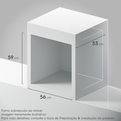 Imagem de Forno de Embutir Elétrico Continental 80L com TOPLimpaFácil (OC8EM)