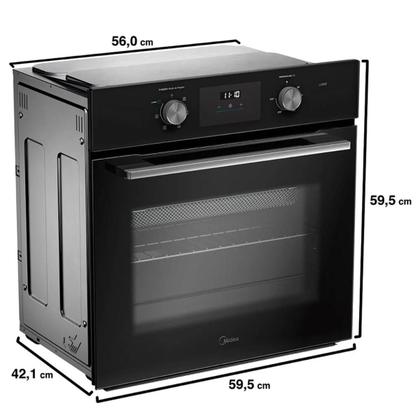 Imagem de Forno de embutir elétrico digital com airfryer 68l midea 220v