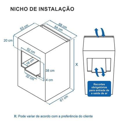 Imagem de Forno De Embutir Elétrico Venax Grand Gourmet 45L Inox Preto 127V