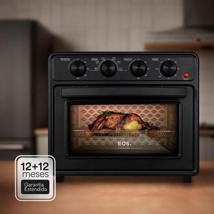 Imagem de Forno e Fritadeira Air Fryer EOS 35 Litros Premium All Black EAF35AP 220V
