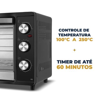 Imagem de Forno Elétrico 43L Britânia BFE43 Dupla Resistência