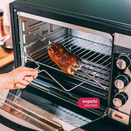 Imagem de Forno Elétrico 60 Litros Moob Com Espeto Giratório e Luz Interna 220V