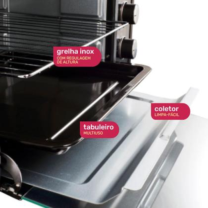 Imagem de Forno Elétrico 60 Litros Moob Com Espeto Giratório e Luz Interna 220V