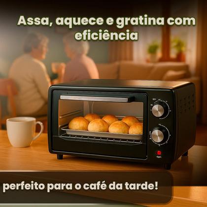 Imagem de Forno Elétrico Bak 10l 110v 1000w Compacto Timer Desliga