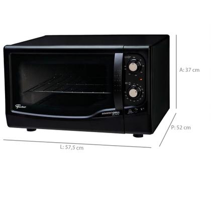 Imagem de Forno Elétrico de Bancada 44L Fischer Gourmet Grill com Timer 1775W