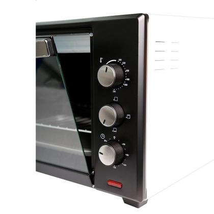 Imagem de Forno Elétrico de Bancada Best 60 Litros  4 Resistências, Branco/Preto