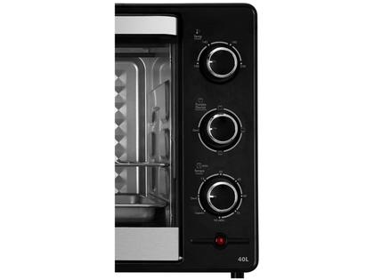 Imagem de Forno Elétrico de Bancada Britânia com Dourador - 40L Preto BFE45PI