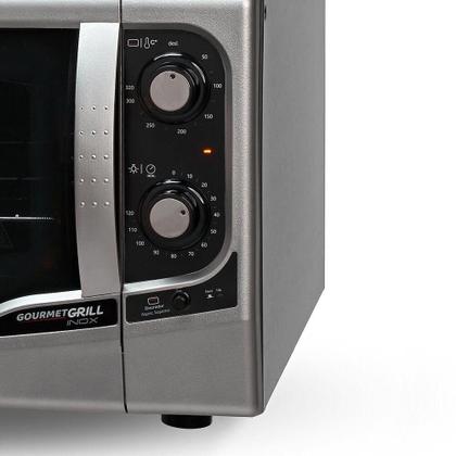 Imagem de Forno Elétrico de Bancada Fischer Gourmet Grill Autolimpante 44L 1750W Inox 110V