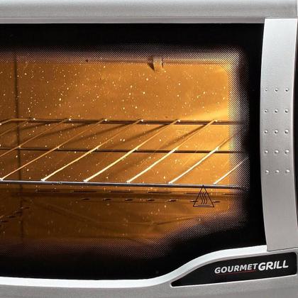 Imagem de Forno Elétrico de Bancada Fischer Gourmet Grill Autolimpante 44L 1750W Prata 220V