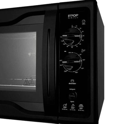 Imagem de Forno elétrico de bancada fischer gourmet pop grill 44l pt 127v