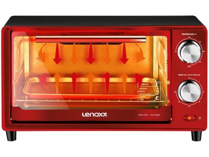 Forno Elétrico de Bancada Lenoxx 9L - Chef Red Single PFO307