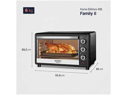 Imagem de Forno Elétrico de Bancada Mondial com Timer 42L 