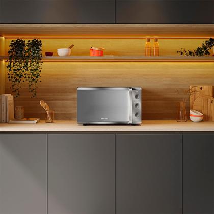 Imagem de Forno Elétrico de bancada Mueller Espelhado 50 litros e 3 Modos de Assar MFB50K